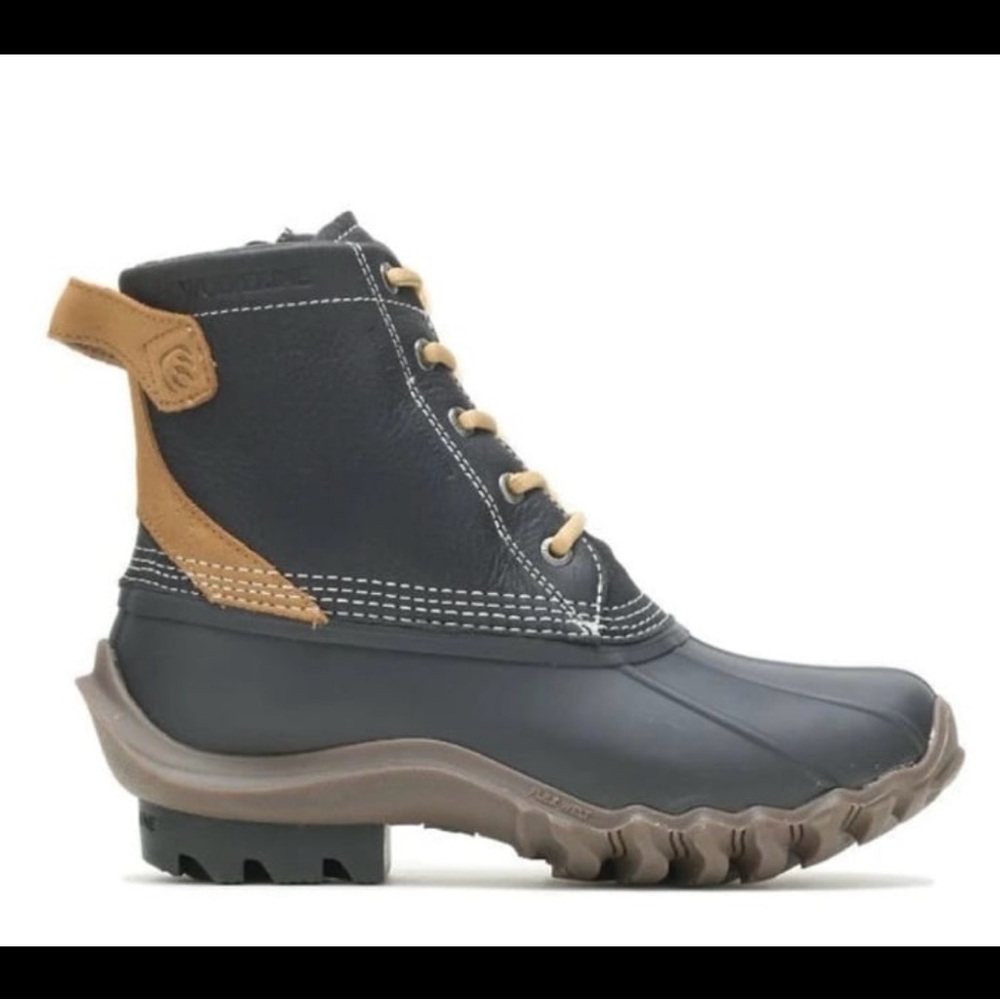 Wolverine Women's Torrent Waterproof Duck Boot - Black -. Women’s 6 (Leather)